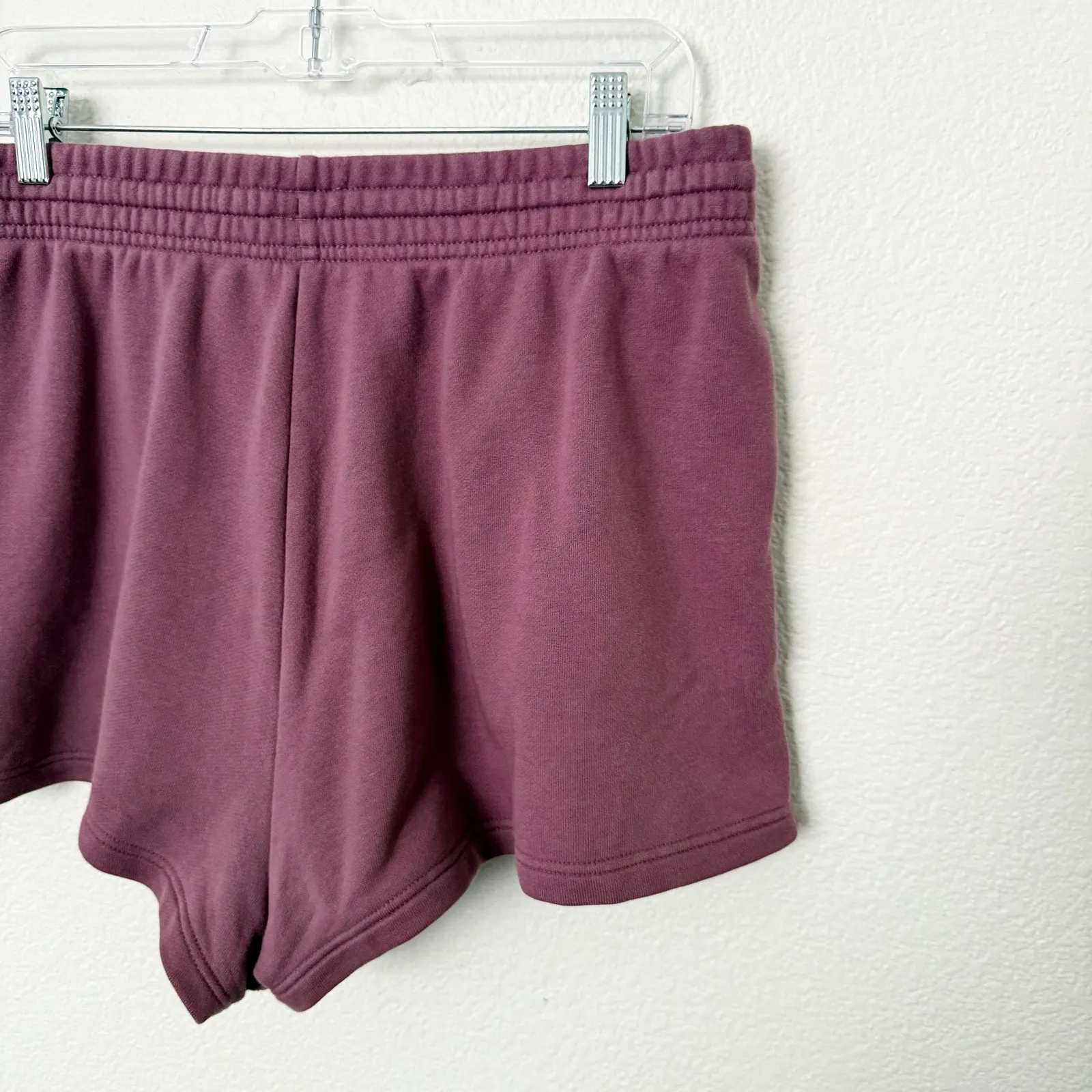 [Girlfriend Collective] Tulipwood Purple 50/50 Sweat Shorts Elastic Waist Large - Image 10
