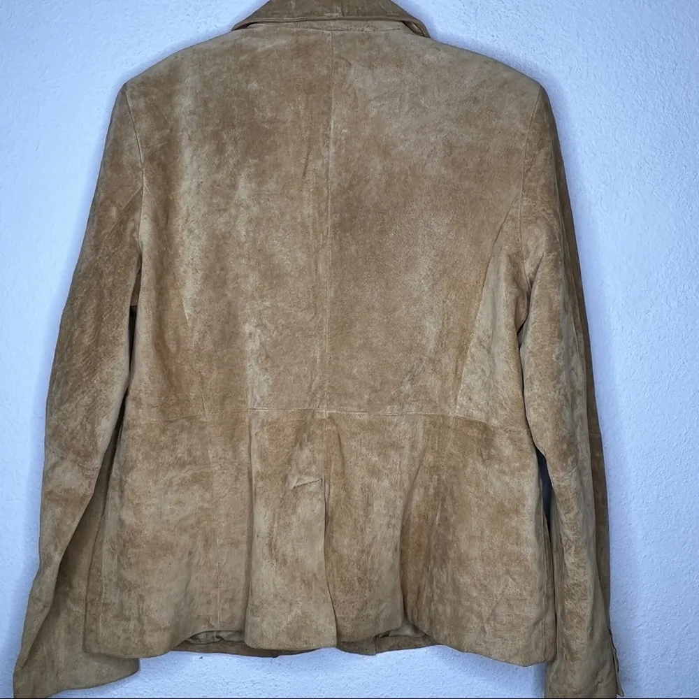 Liz & Co.‎ Suede Blazer Tan Size L - Image 8