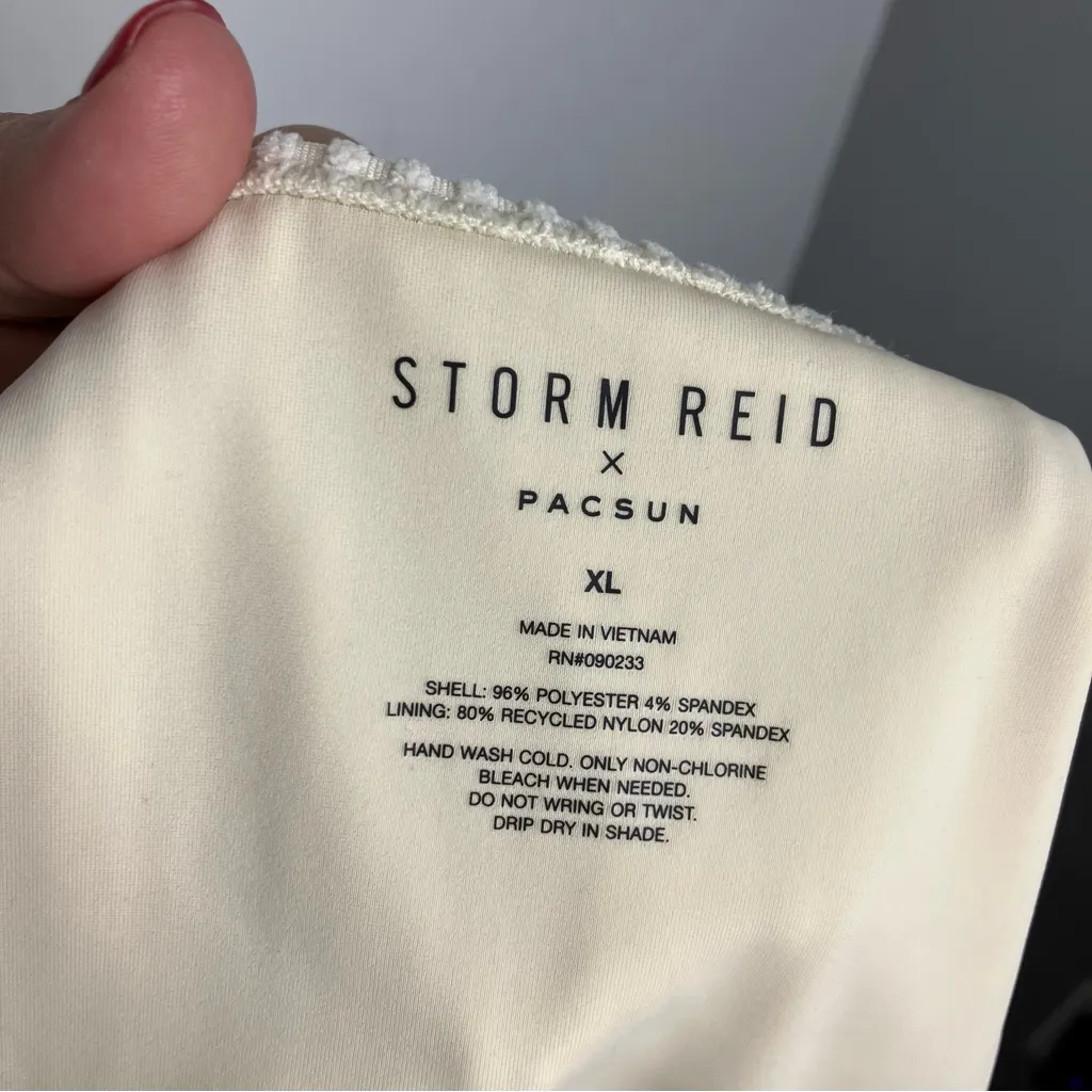 Storm Reid x Pacsun eco Millie Terry ribbed high waist bikini bottoms women’s XL - Image 7