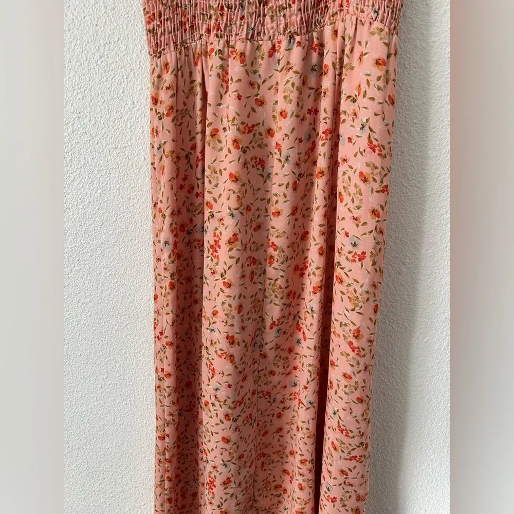Resa Ashley Midi spaghetti straps dress sz XS Orange - Image 8