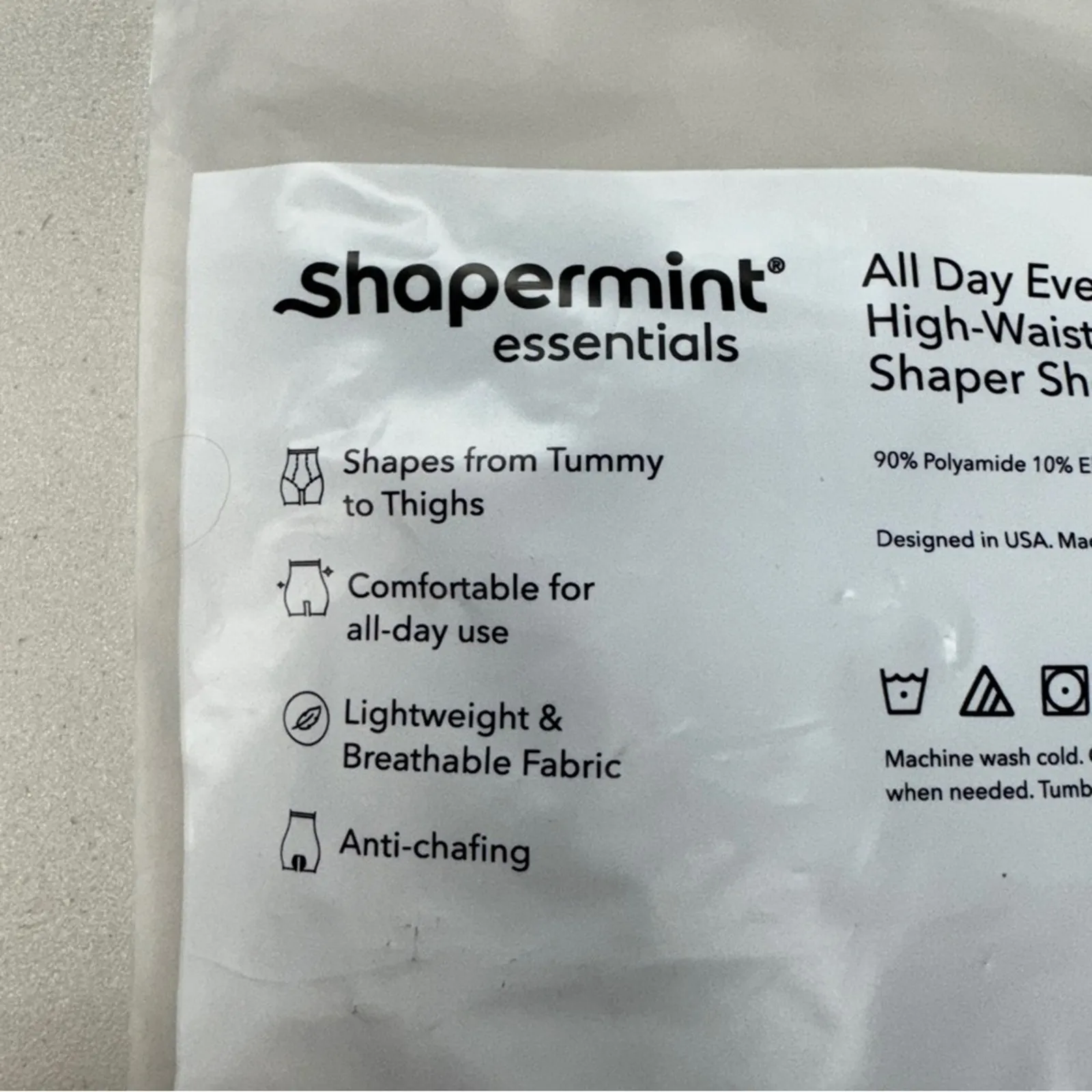 Shapermint Black All Day Everyday High Waisted Shaper Shorts Women XXL Shapewear - Image 7