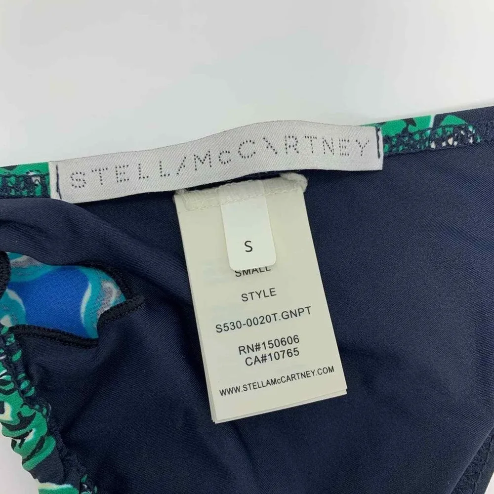 Stella McCartney green paisley string bikini top S - Image 4