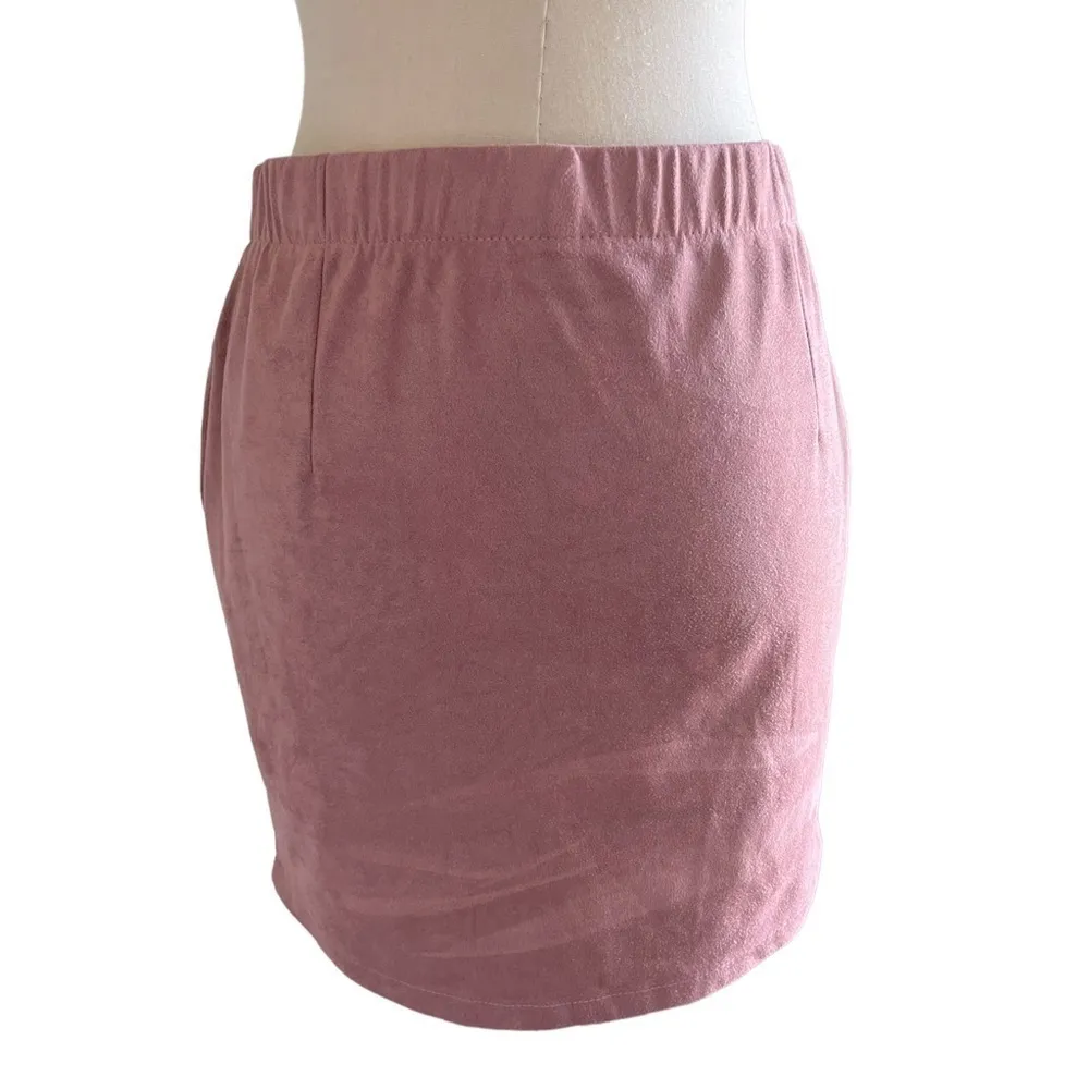 𝅺MAUVE Pink STREETWEAR SOCIETY Crisscross 2 Pocket Pencil Skirt, Medium - Image 8