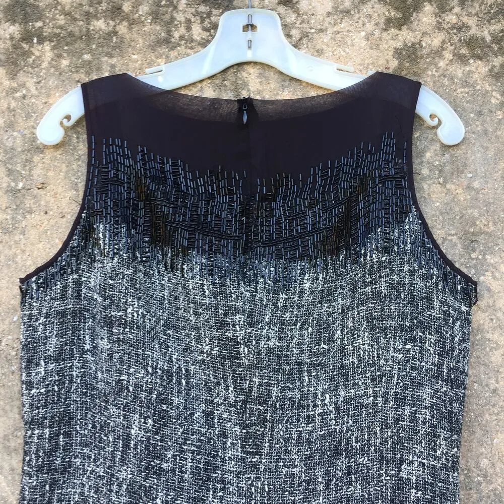 Peter Nygard Beaded Boucle Sleeveless Dress 10 - Image 8