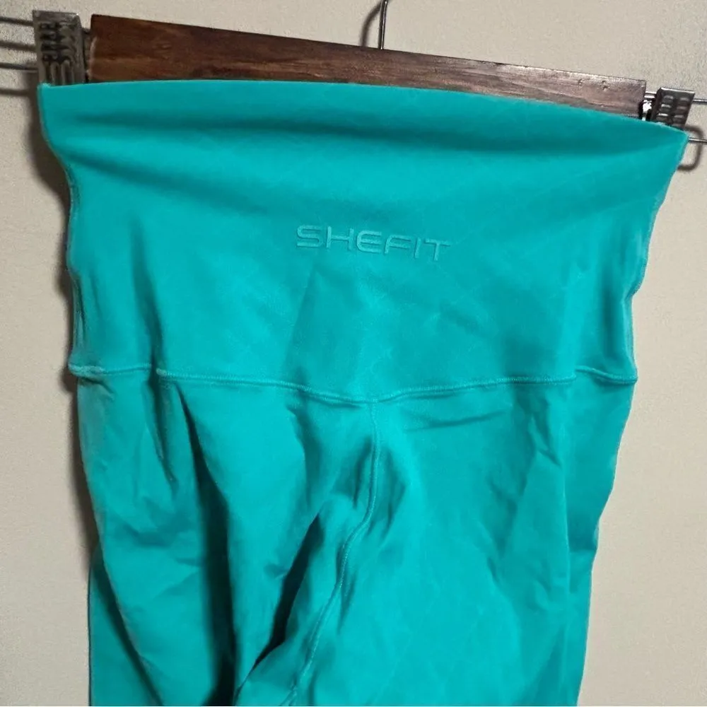 Shefit Boss Leggings Teal Athletic Tights - Image 7