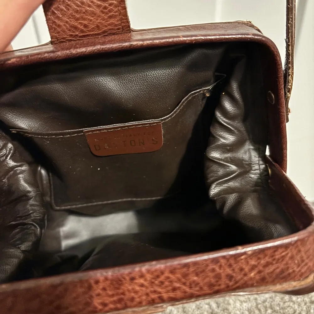 Vintage Woven Leather Crossbody Bag, made in Italy for Daytons Brown - Image 6