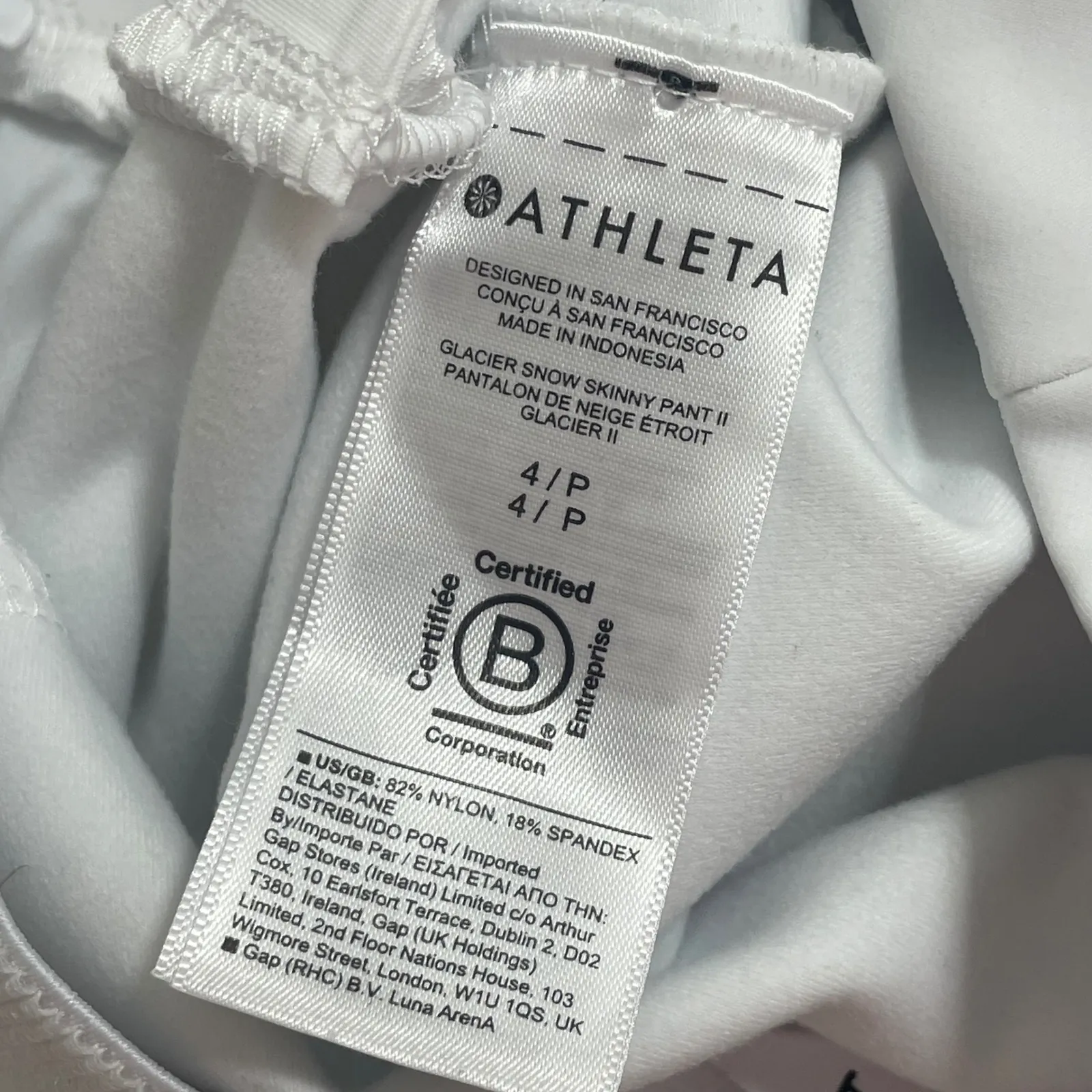 Athleta Glacier Snow Skinny Pant II White Women Size 4P - Image 7