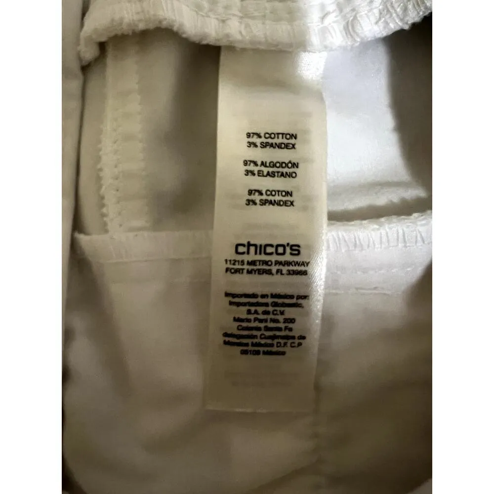 SO Slimming Chico's white dress  pants stretch and front and rear pockets - Image 6
