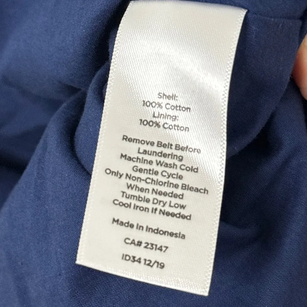 Talbots Voile Hibiscus Maxi Dress Floral Size 8 Petite Cotton Belted Sleeveless - Image 10