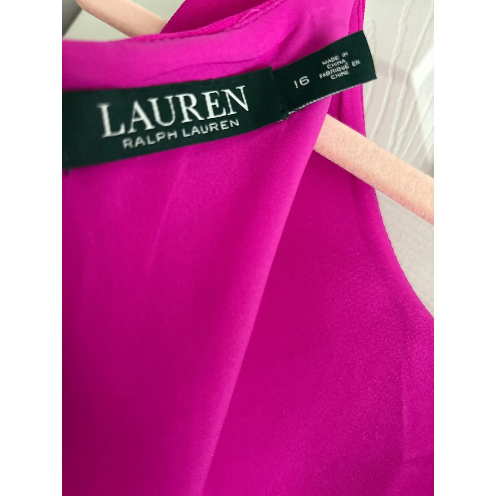 Lauren Ralph Lauren Fuchsia Sleeveless Dress – Size 16 – NWT – MSRP $145 - Image 6