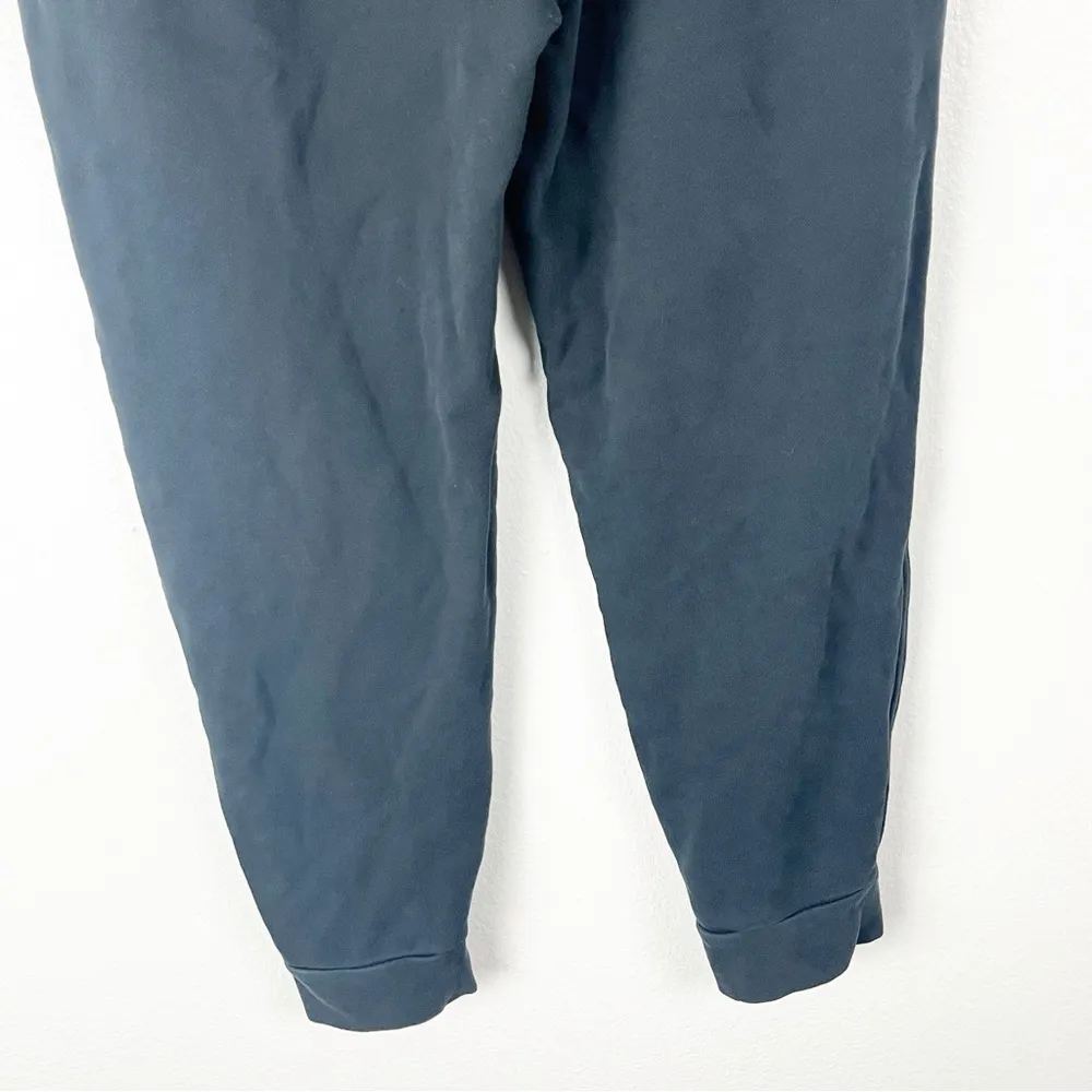 EVERLANE Black Wash High Rise Joggers, Size Medium - Image 5