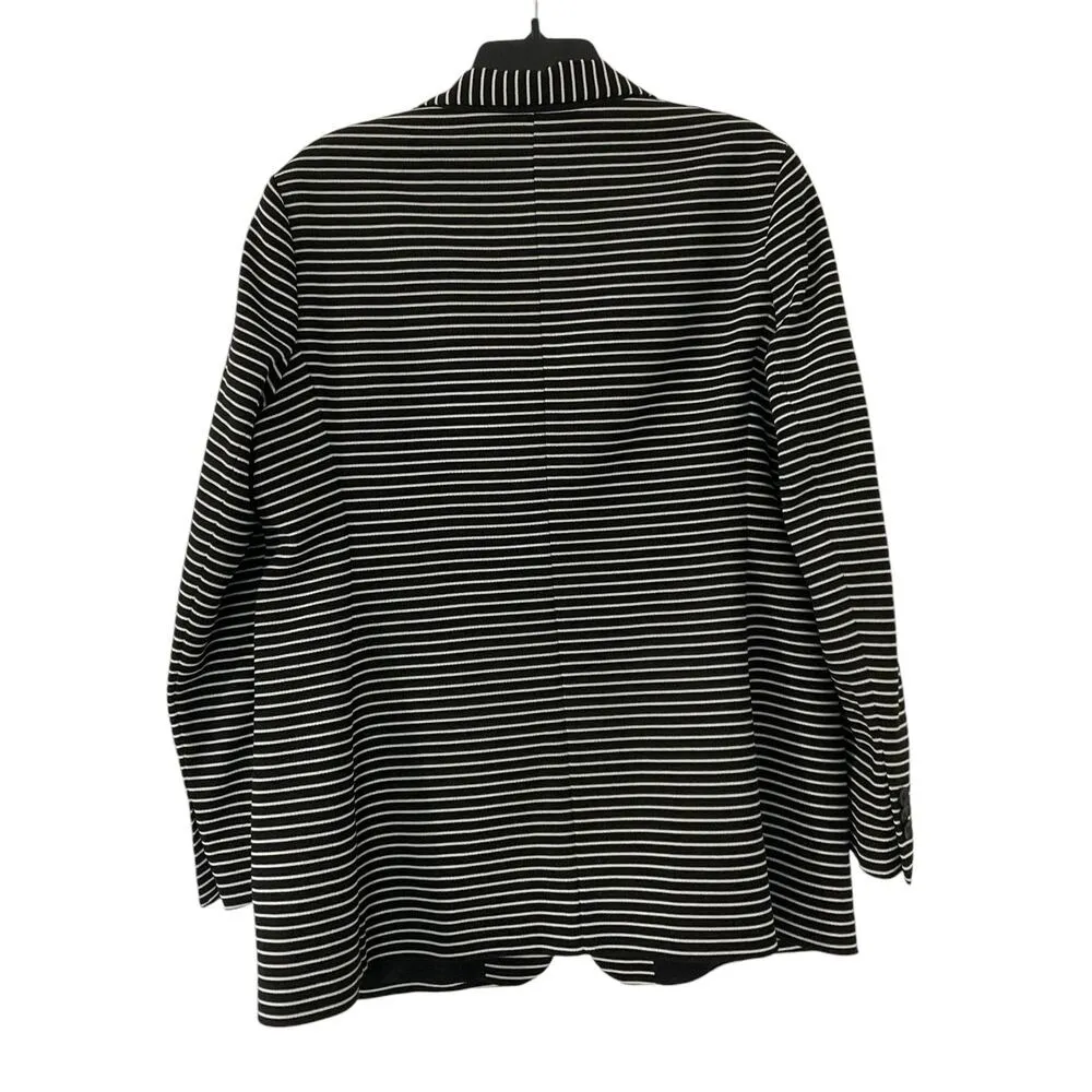 Hugo Boss Black Striped Blazer Women Size 14 | 53-2 - Image 3