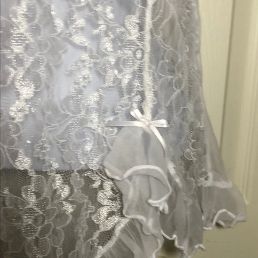 Sheer white lace nighty White Size M - Image 6
