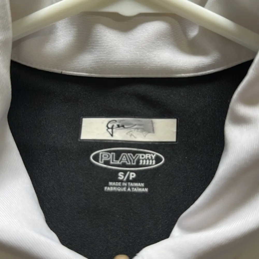 Greg Norman Play Dry Black Polo Golf Tennis Shirt Top Size Small EUC #4109 - Image 3