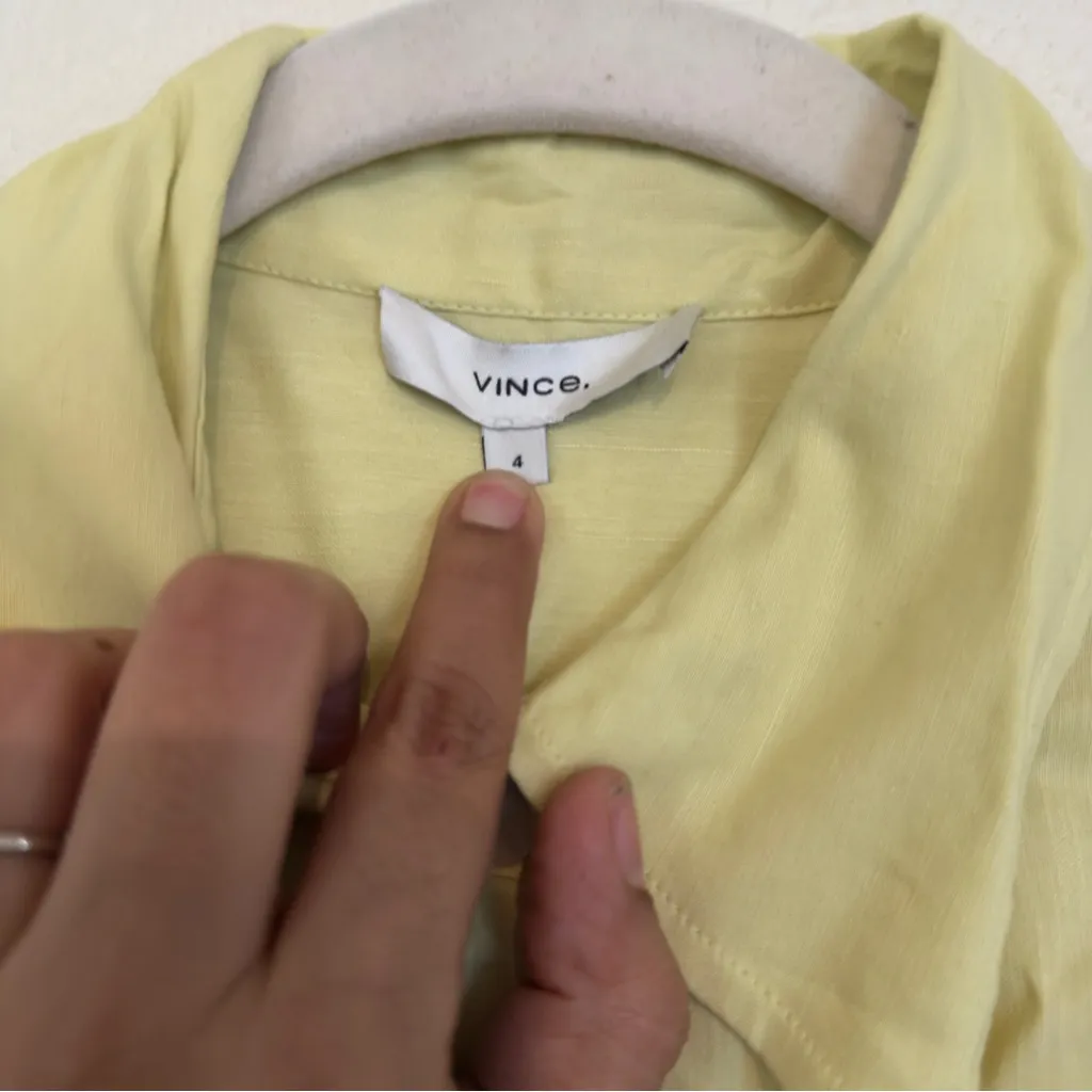 Vince Long-Sleeve Linen-Blend Button-Front Shirt - Image 11