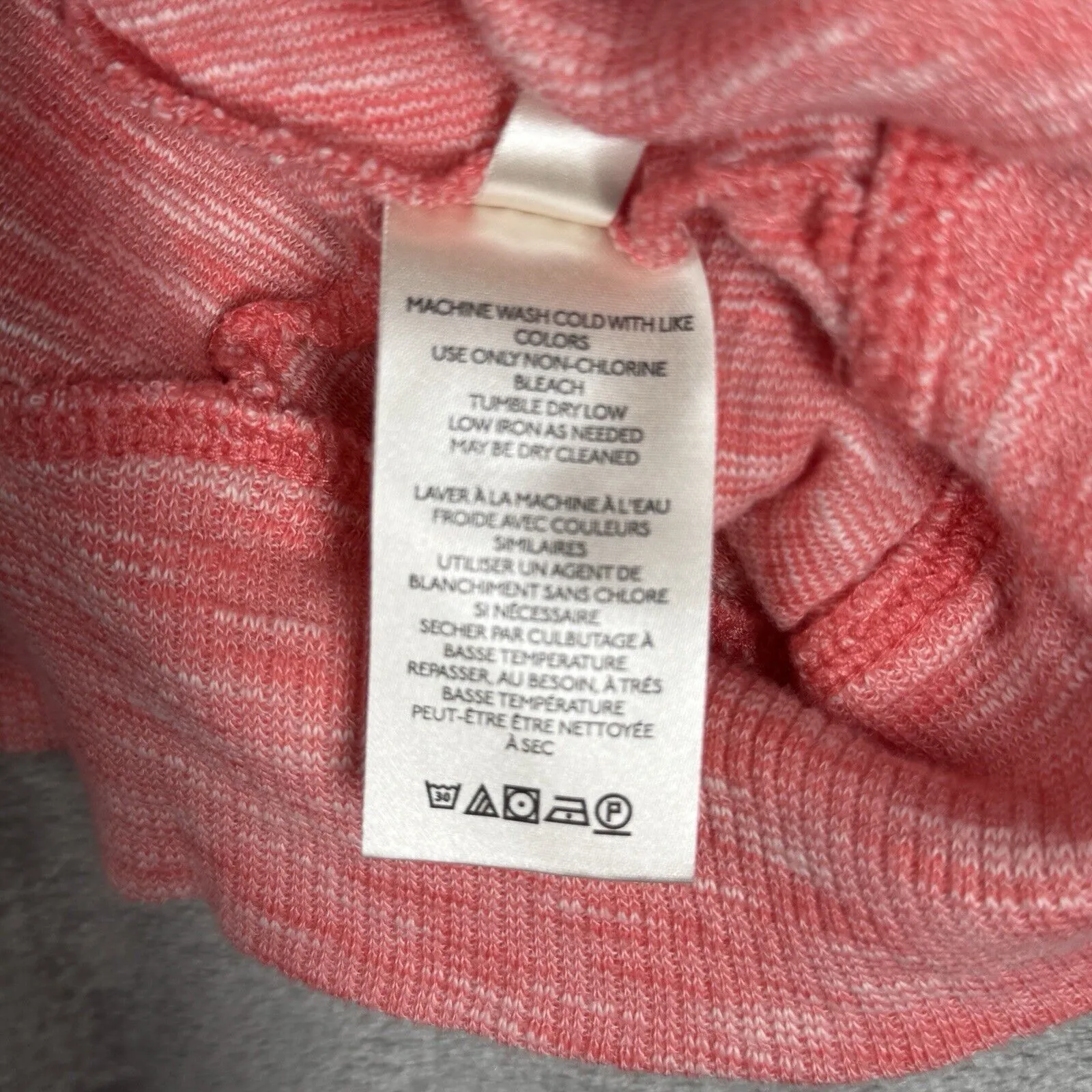 By Anthropologie Shirt Womens‎ XS Heathered Pink White Damiana Pullover Casual - Image 8