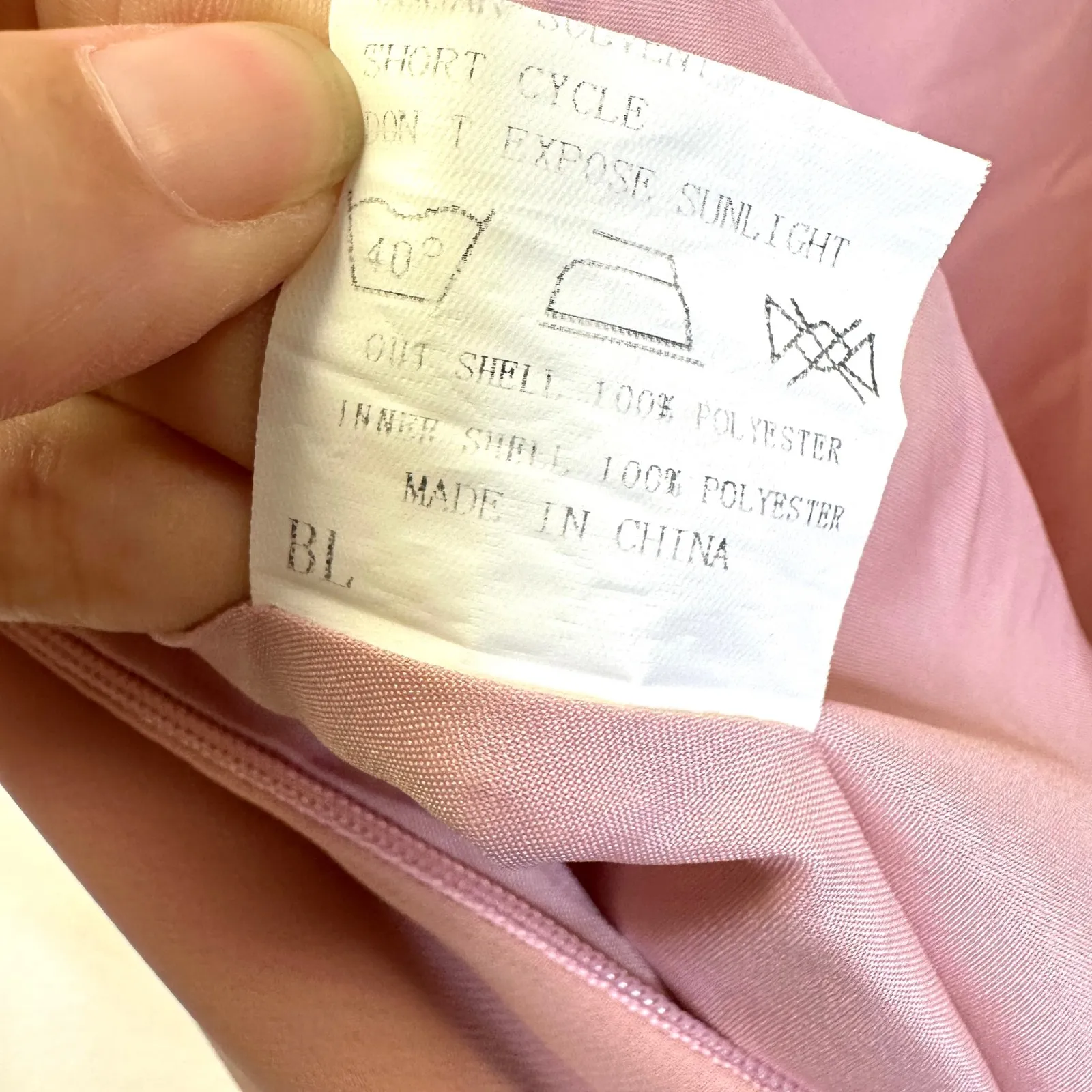 Revelry Skye Chiffon Side Split‎ Dress Blush Rosette Pink Size 6 - Image 9