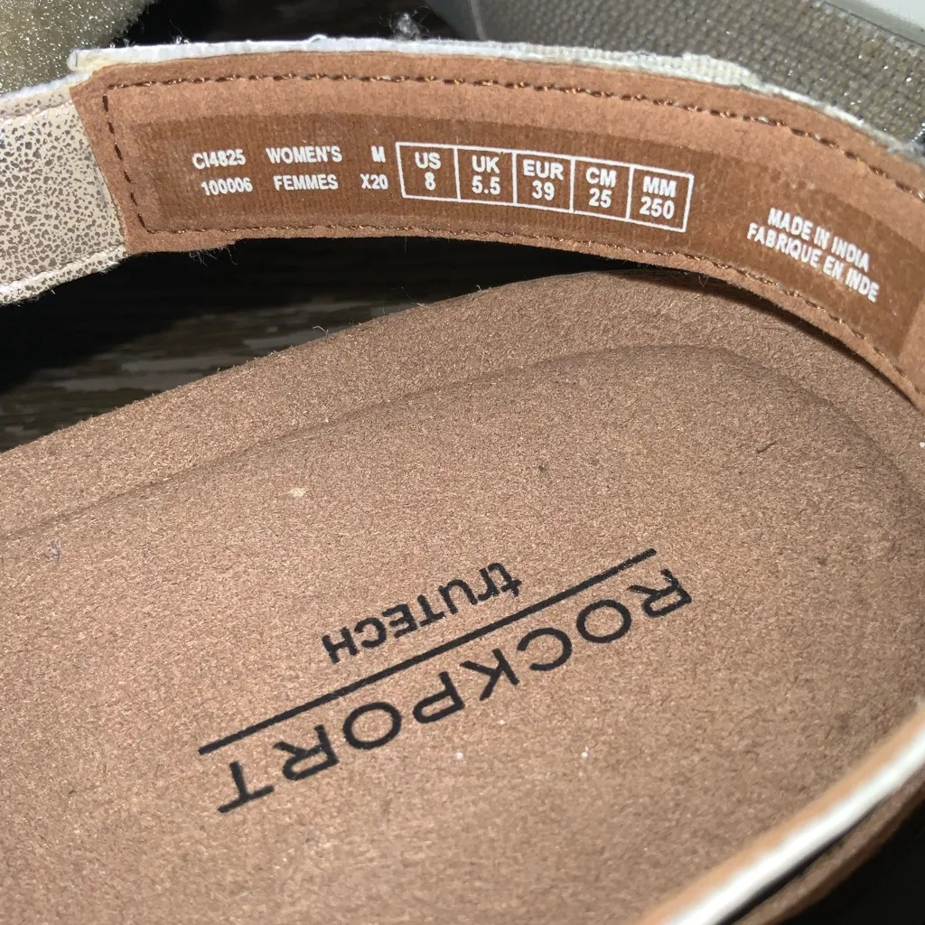 Rockport Women's Kyra W Sling Sandal ~ Size 8 ~ Platinum Silver - Image 9