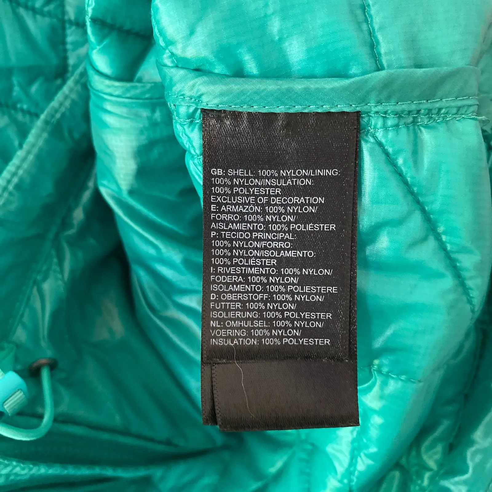 The North Face Green Blue Emerald Thermoball Puffer Jacket Coat Women's size XS - Image 10