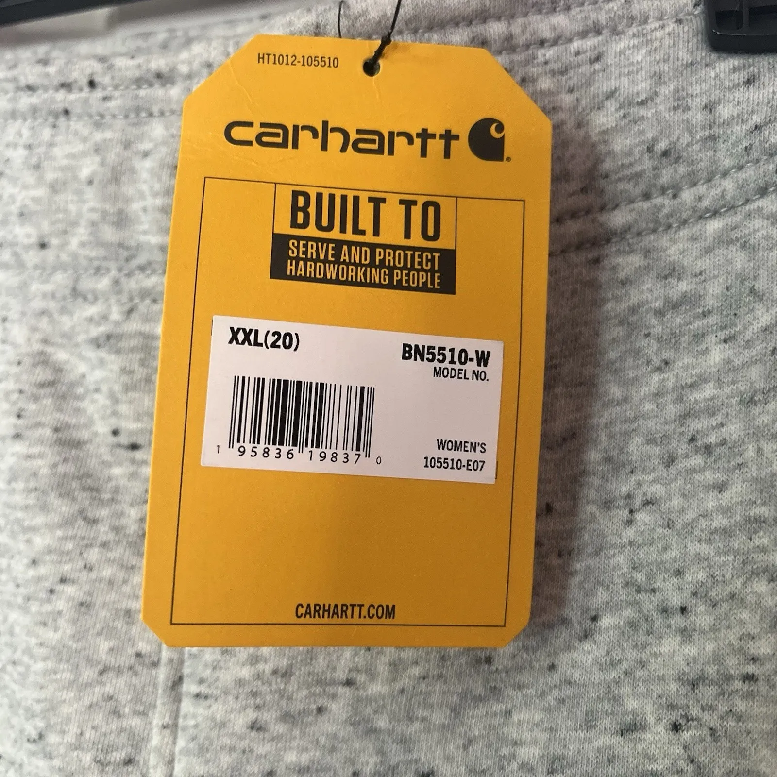 Carhartt Women's XXL (20) Gray Relaxed Fit Fleece Jogger Sweatpants BN5510-W - Image 4