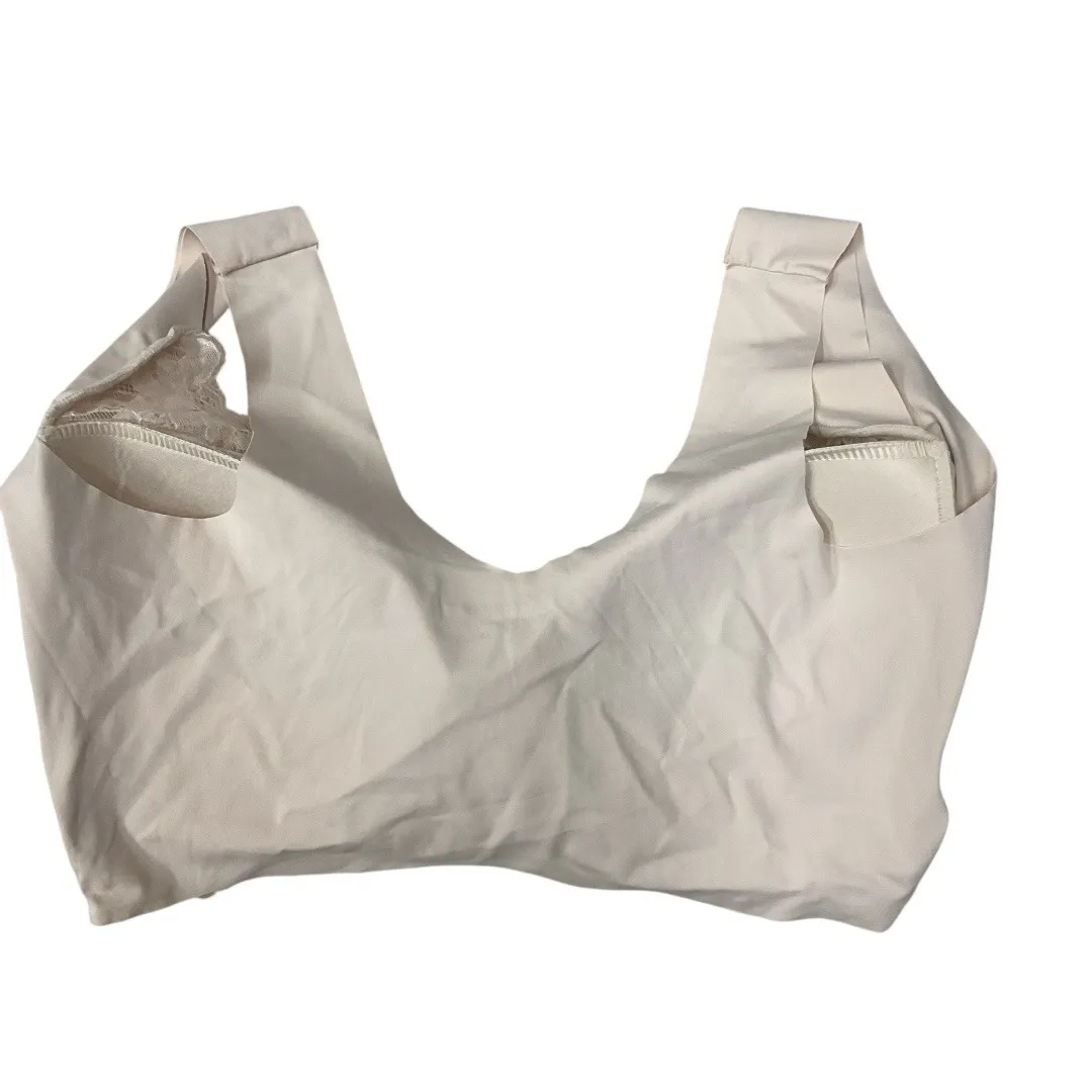 By Nicole‎ Lace Front Closure Bra Wireless Comfort Support Beige Plus Size XXXL Tan - Image 2