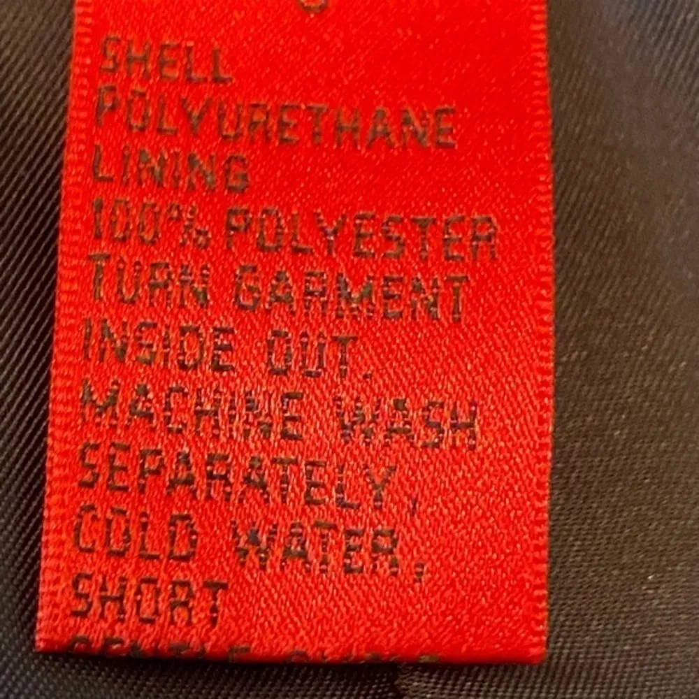 Christina Boy Meets Girl Black Veganleather Zipper Sleeveless Vest Size Small Black - Image 10