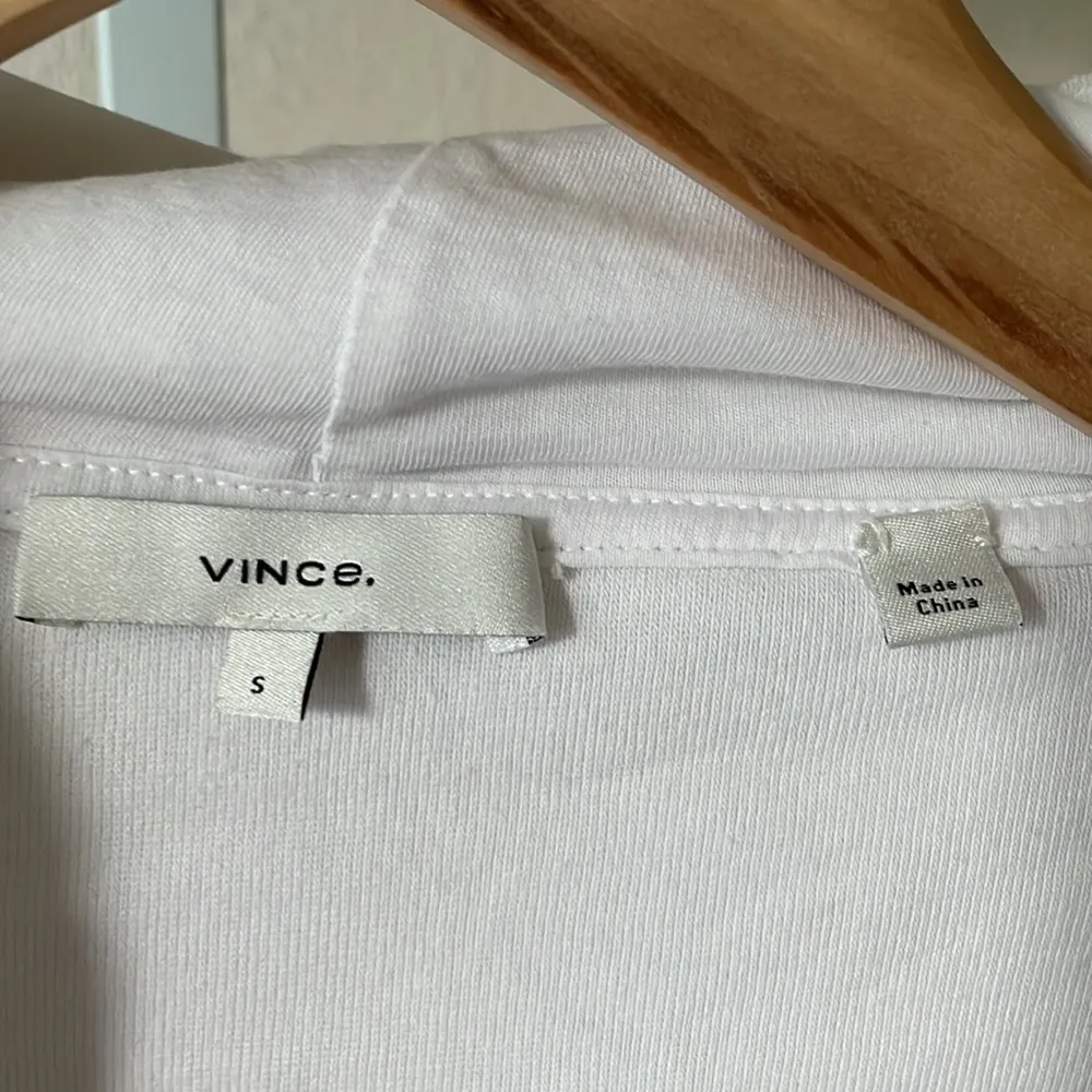 Vince wide sleeve terry cropped hoodie - Image 5