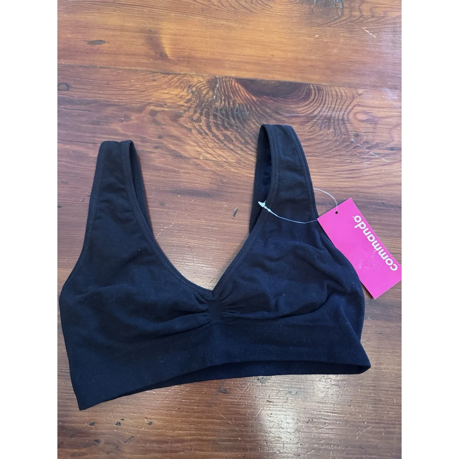 Commando Black Ballet Body Bralette L49128 Size S/M NWT $64 MSRP - Image 3