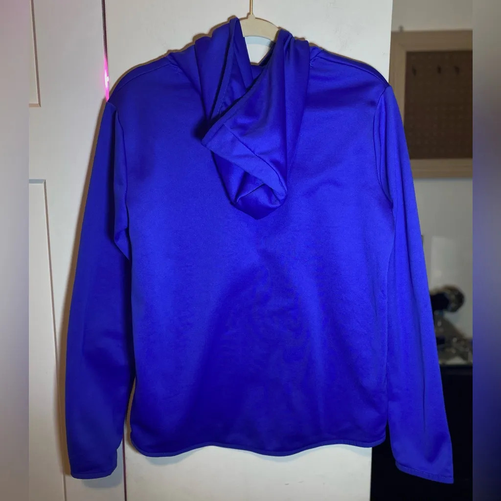 Under Armour Sky Blue Logo Hoodie Medium EUC - Image 4