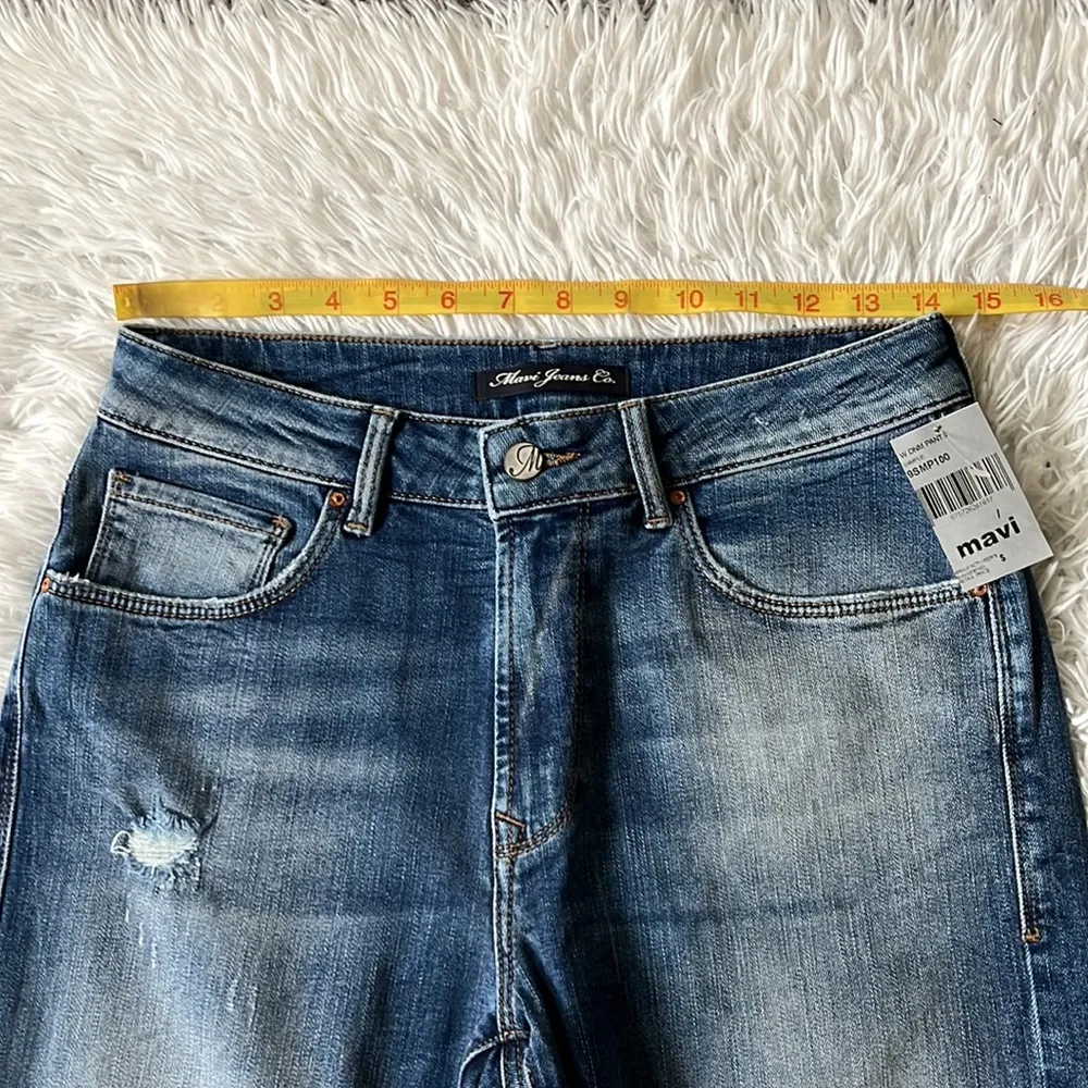 Mavi Brenda patch Boyfriend denim jeans size 27 Blue - Image 4