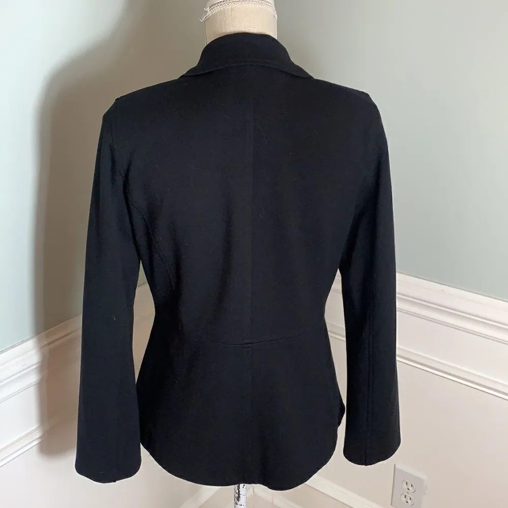 Eileen Fisher Black 3 Button blazer Size small - Image 4