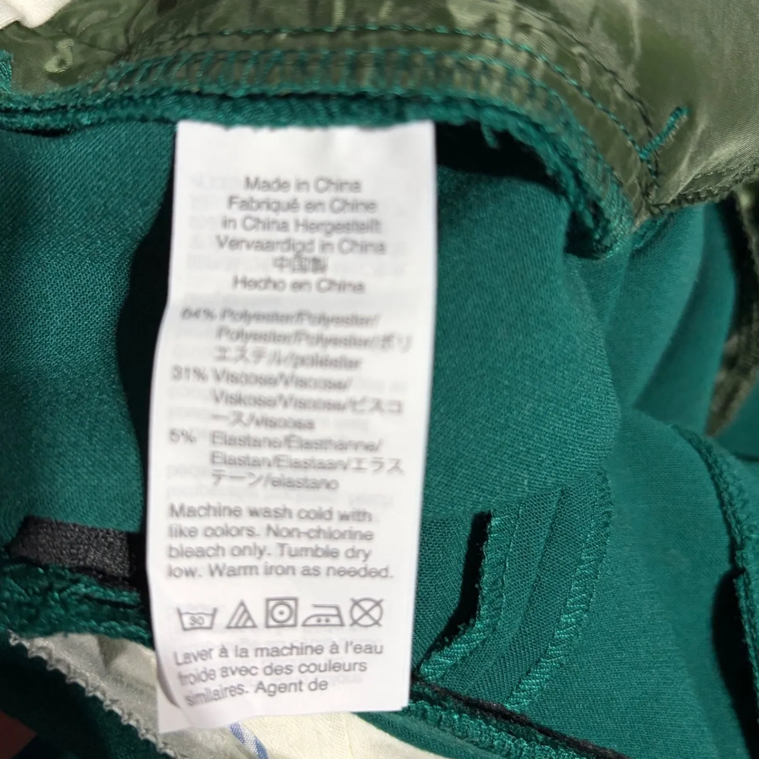 J. Crew Cameron Emerald Green Cropped Pants Womens Size 10 - Image 8