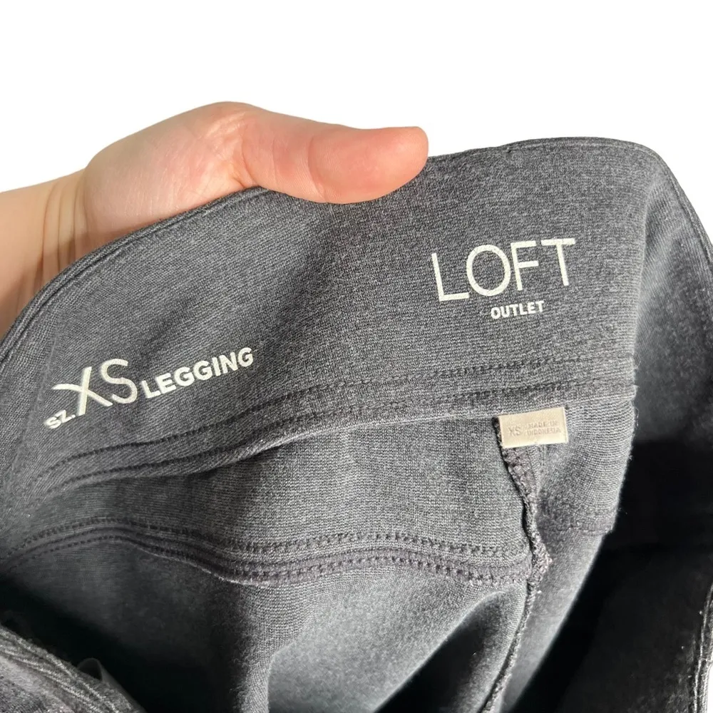 Outlet Charcoal Gray Pull On Rayon Blend Leggings - Image 9