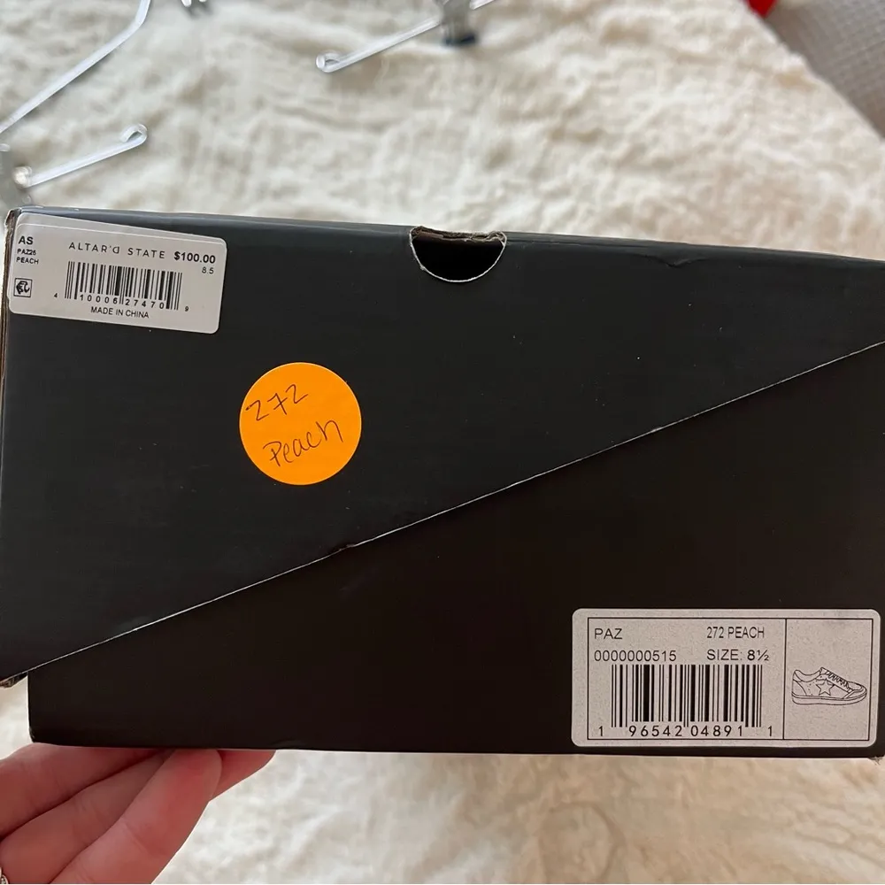 Altar'd State NEW Altar’d State Rose Gold Paz Star Sneakers Size 8.5 - Image 11