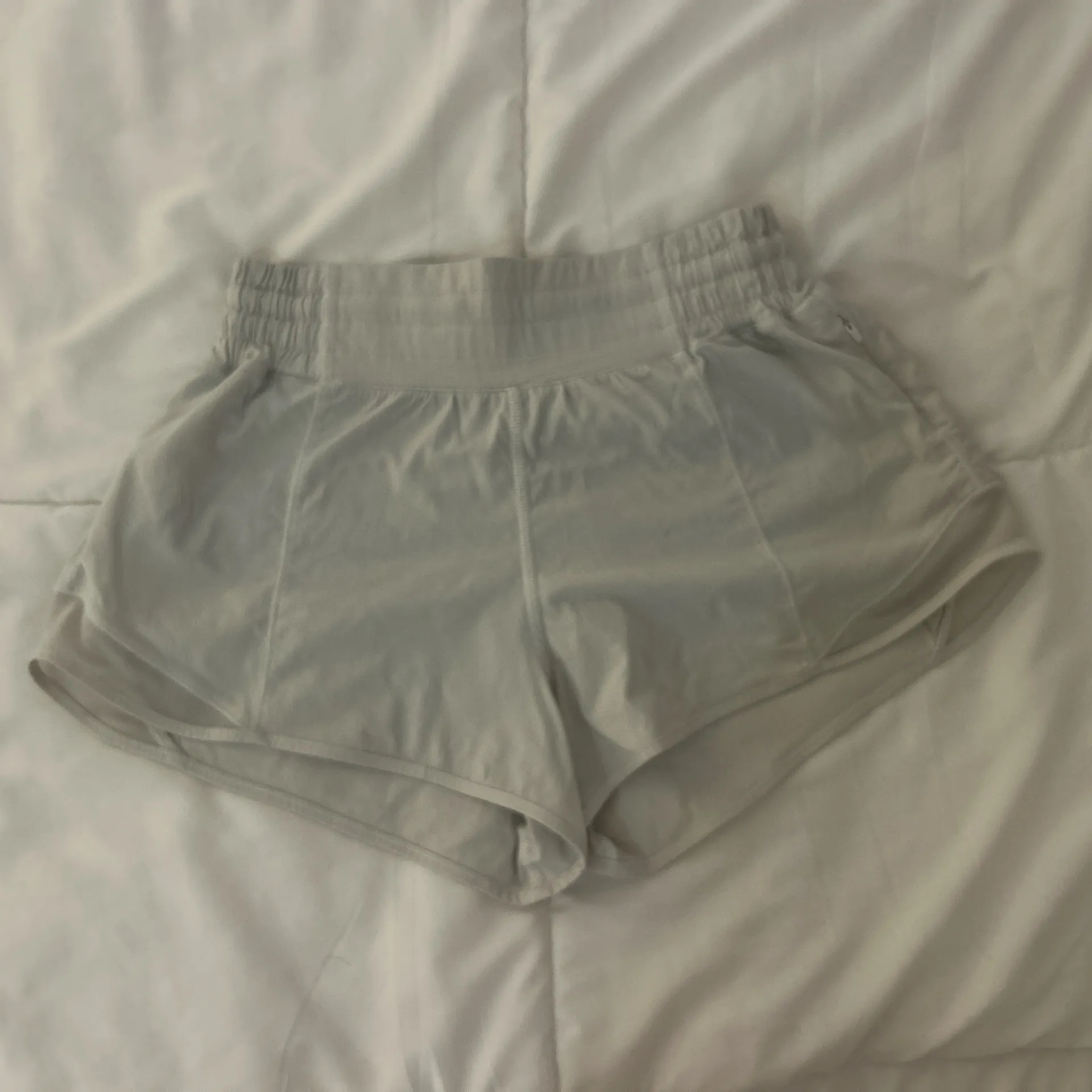 White Lululemon Shorts 2.5" Hotty Hot - Image 2