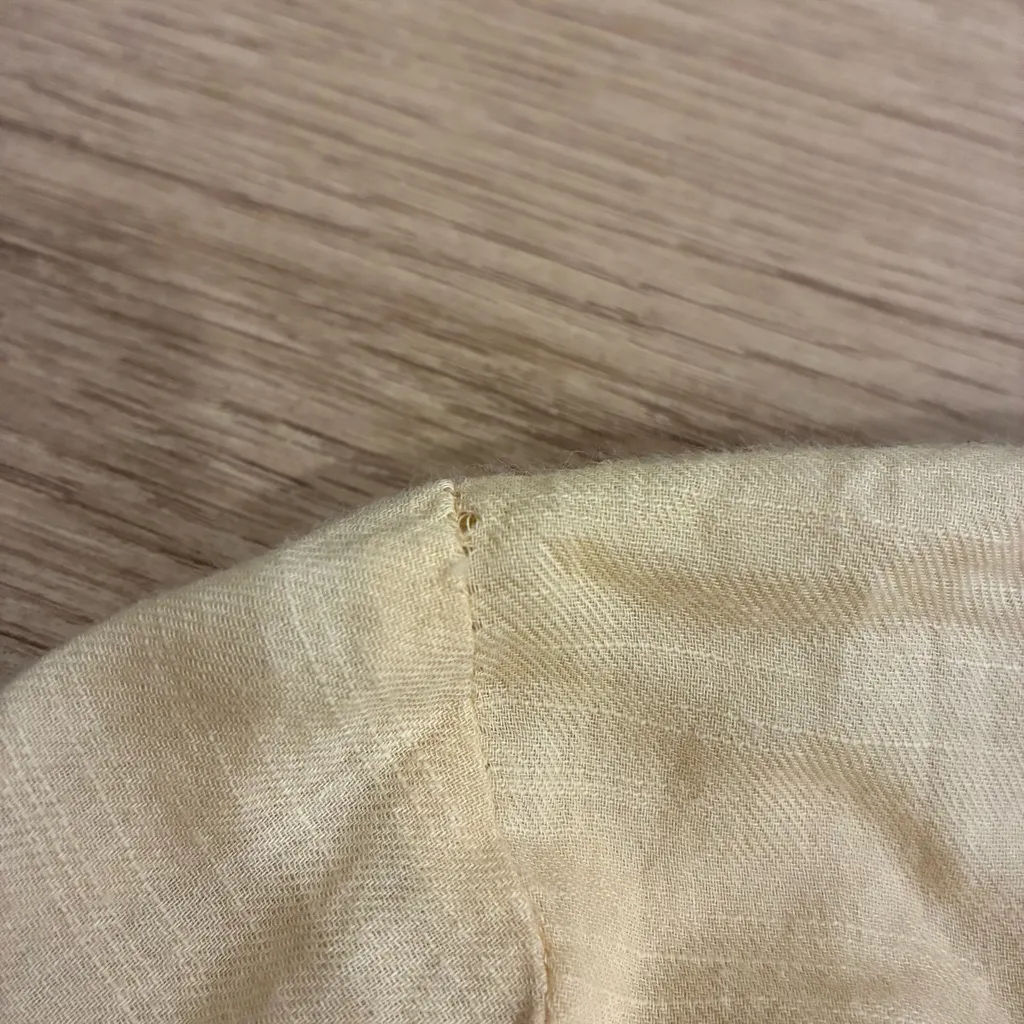 April Cornell Women’s Light Yellow Embroidered 100% Cotton Tunic Size M *READ Tan Size M - Image 6