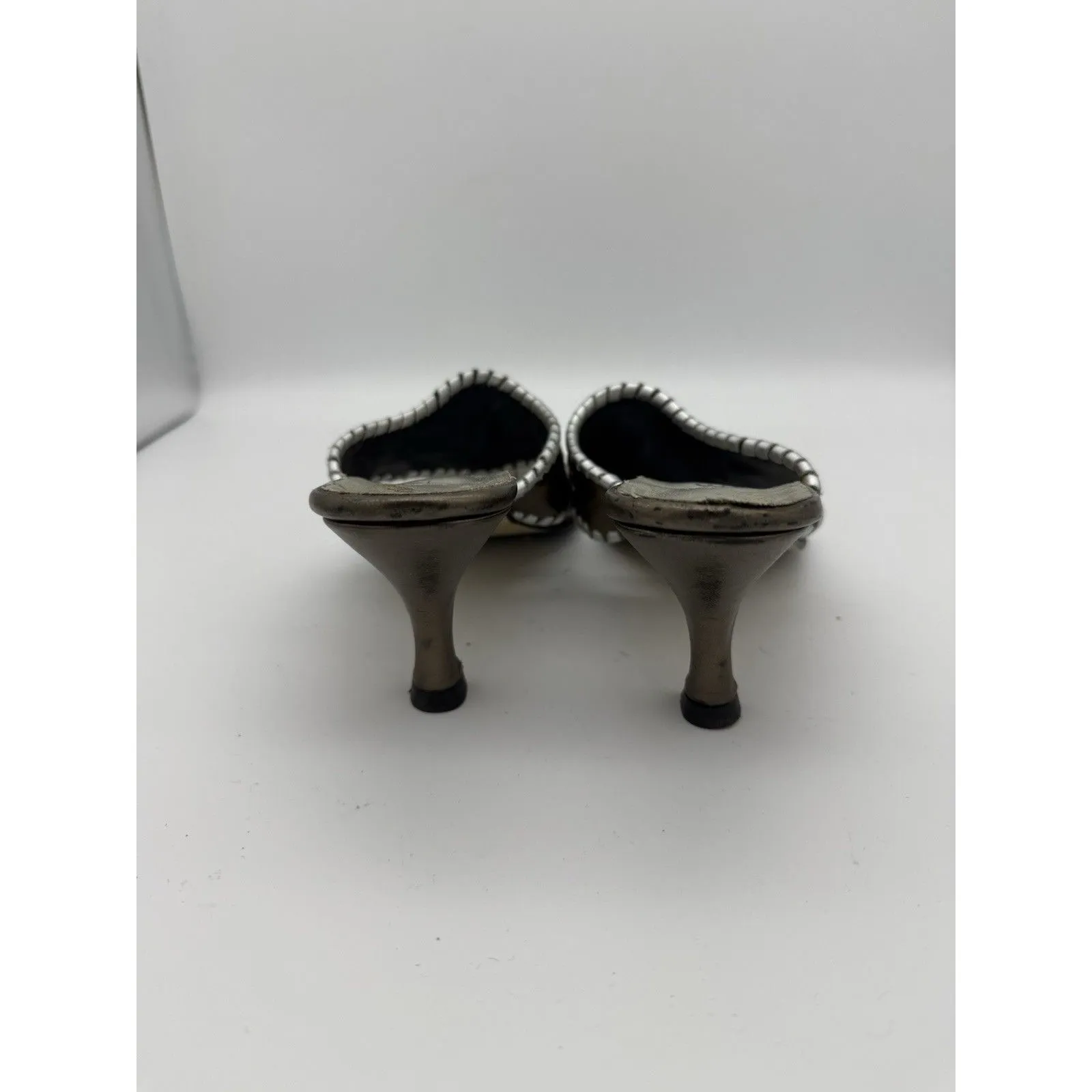 Jack Rogers 3" Heeled Thong Sandals Womens 7 Bronze Medallion Travel Vacation - Image 4