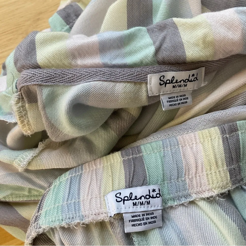 Splendid Striped Shorts Pajama Set‎ Size Medium - Image 8