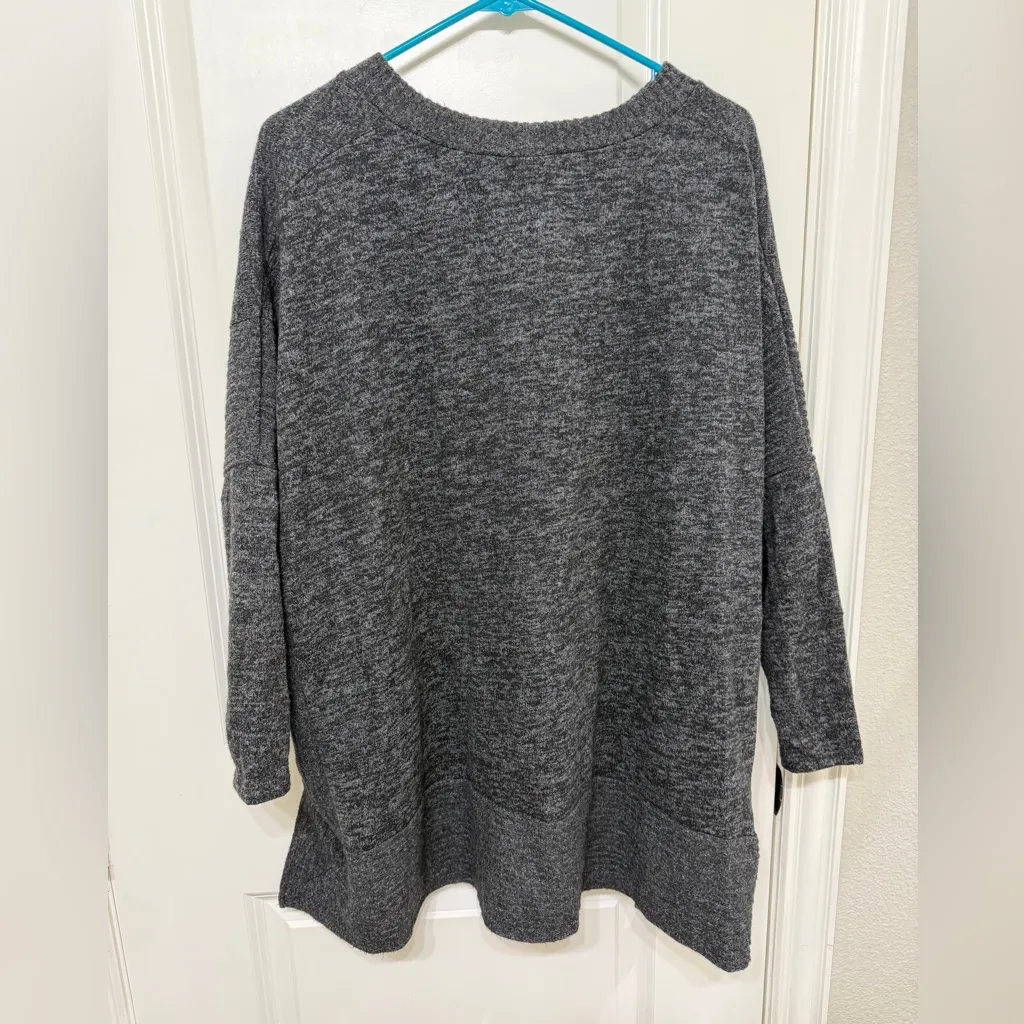 White Birch Dark Gray Crew Neck Sweater - Image 5
