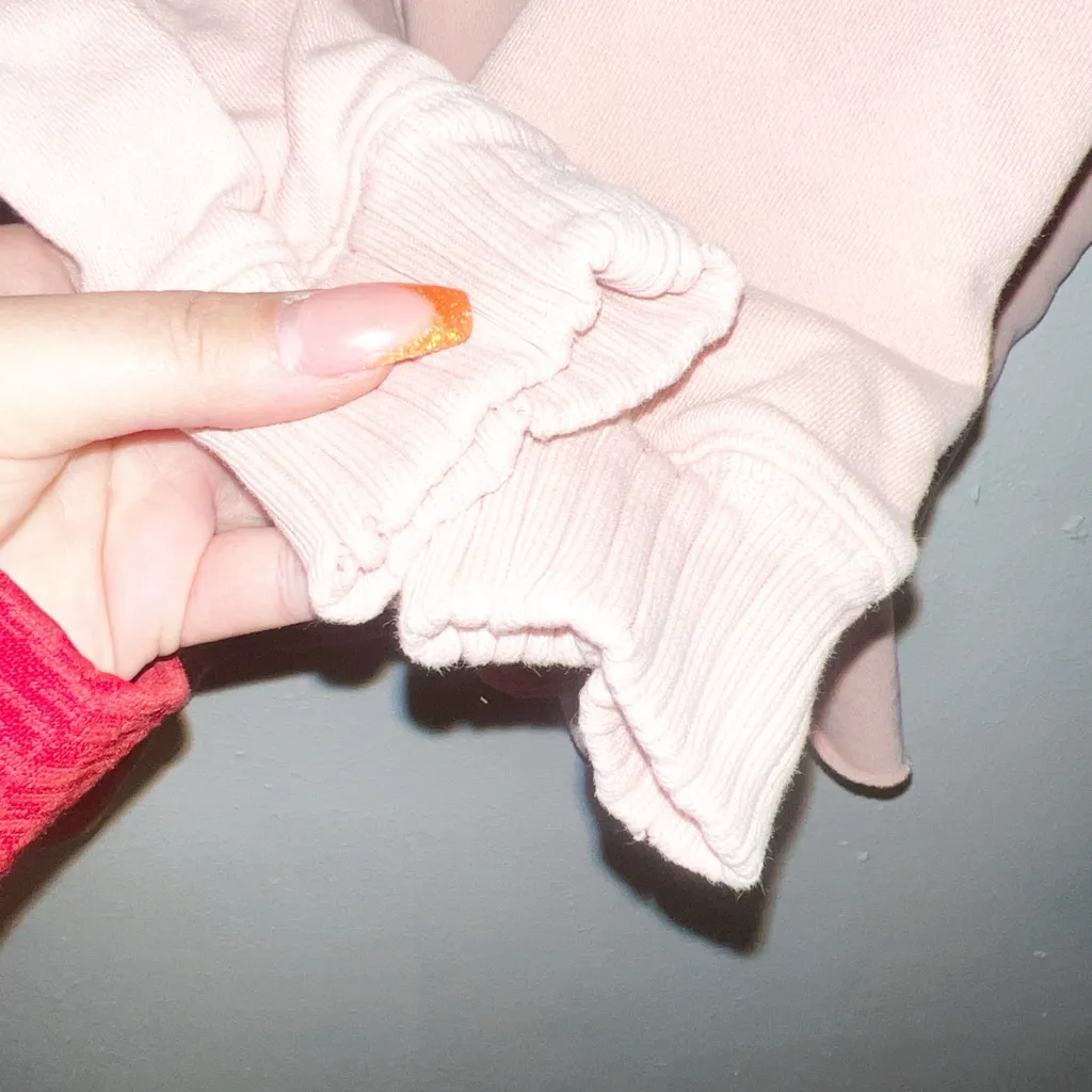 Aerie oversized light pink “after sunset” graphic distressed crewneck - Image 4