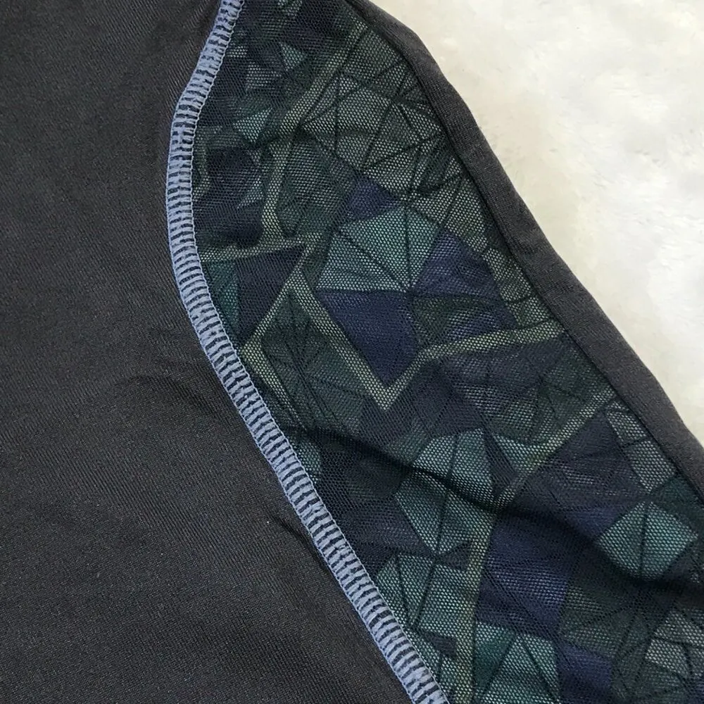 Maaji Windsor Walk Leggings in Cerulean Hills Womens Large Full Length Geometric - Image 16