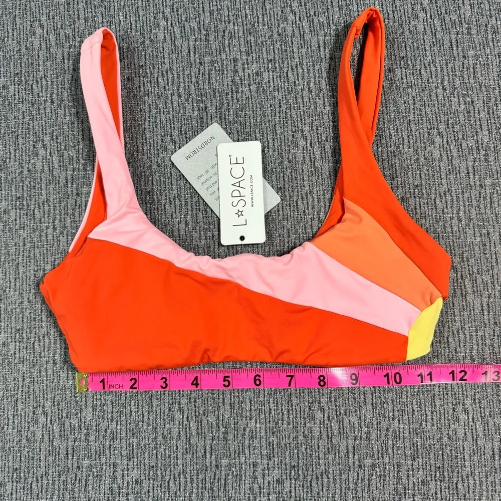 L Space Lizzie Sunburst Colorblock Bikini Top - Image 12