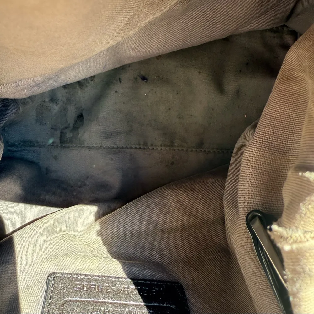 COACH Legacy Colorblock Multi Tan Brown Black LRG Crossbody Tote Bag 19995 - Image 9