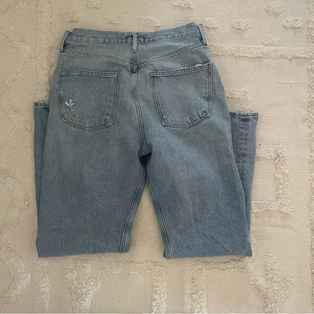 AGOLDE‎ 90's Pinch Waist Backdrop Distressed High Rise Straight Jeans 27 - Image 5