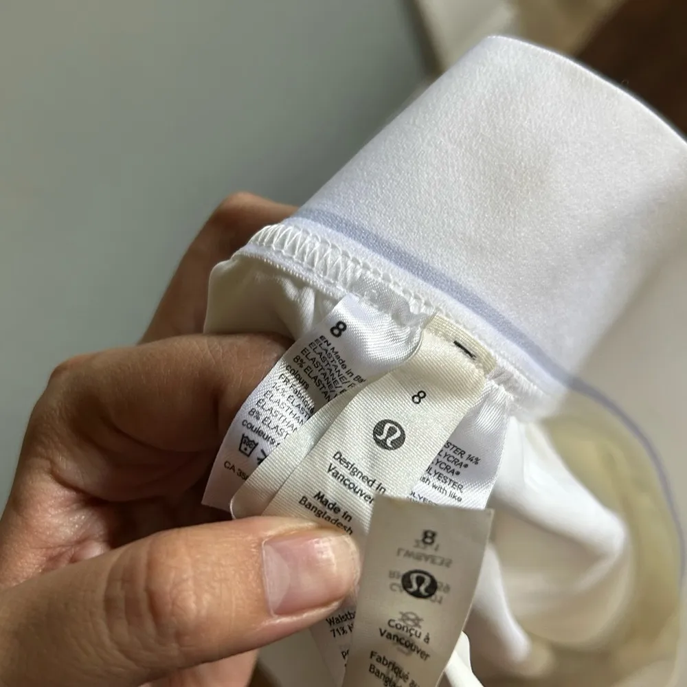 NWOT Lululemon Court Rival High-Rise Tennis Skirt | Size: 8 | White - Image 7