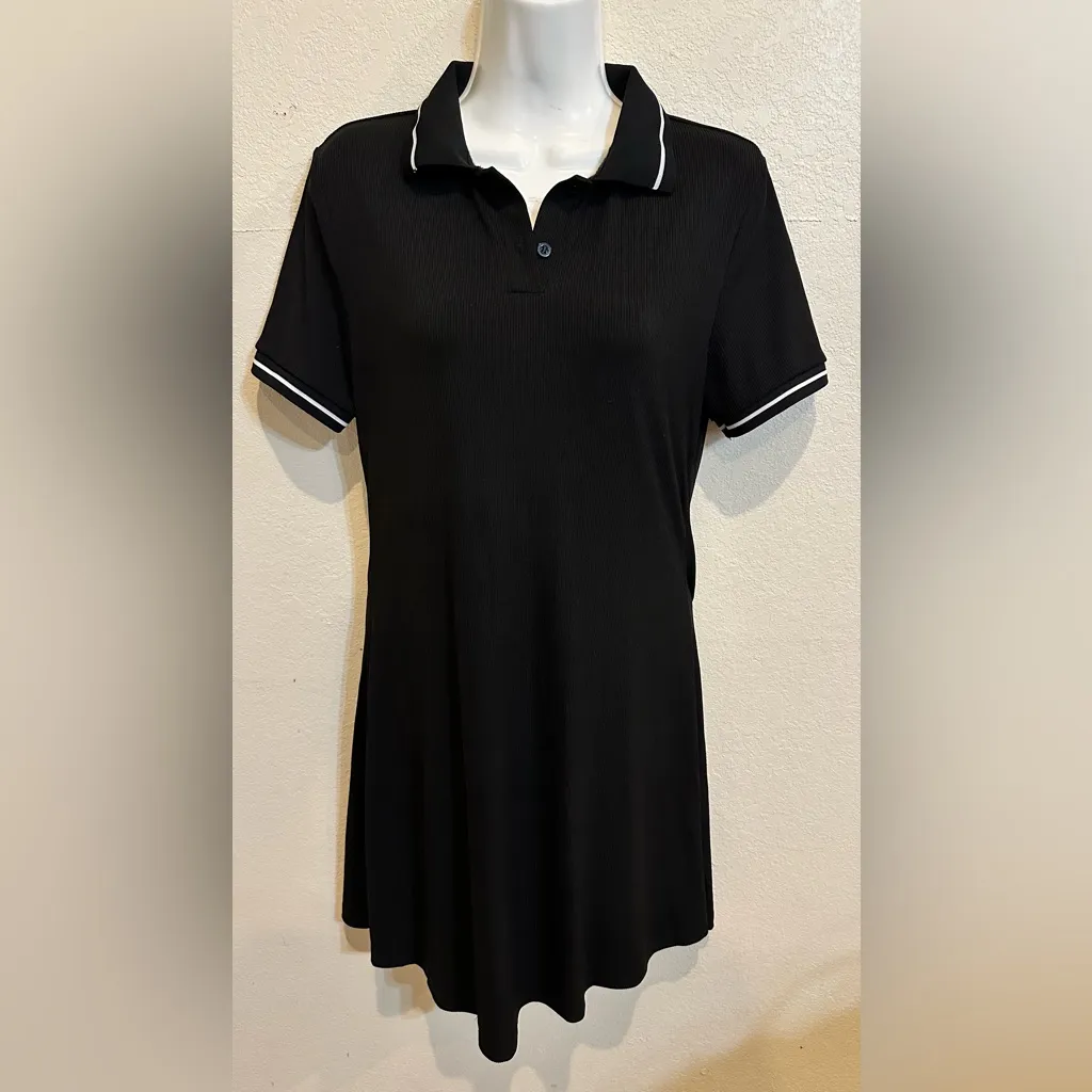 Cider Collard Button Contrast Trim Mini Dress - Image 14