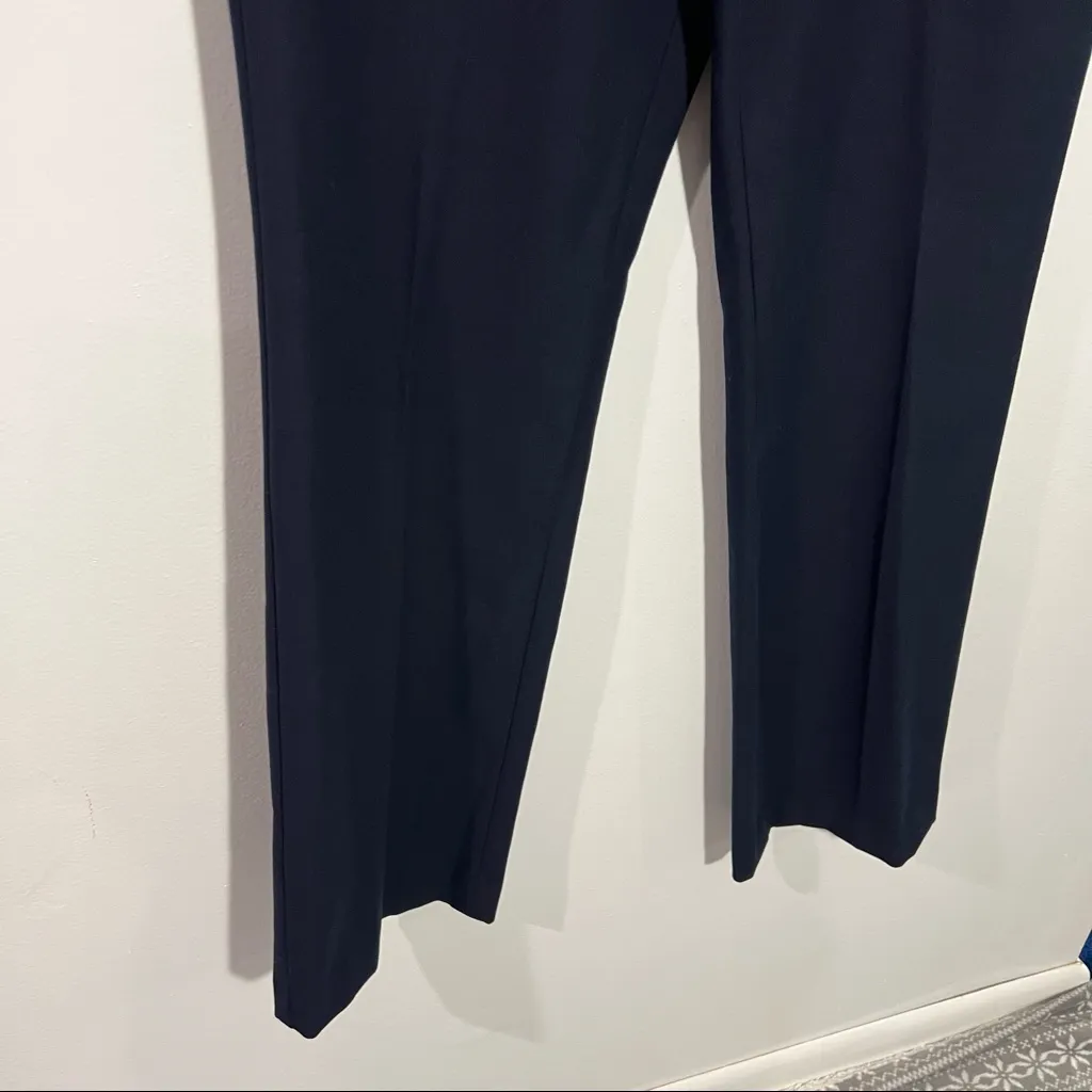 New Talbots Navy Pants‎ w/ Side Button Details Size 10 - Image 3