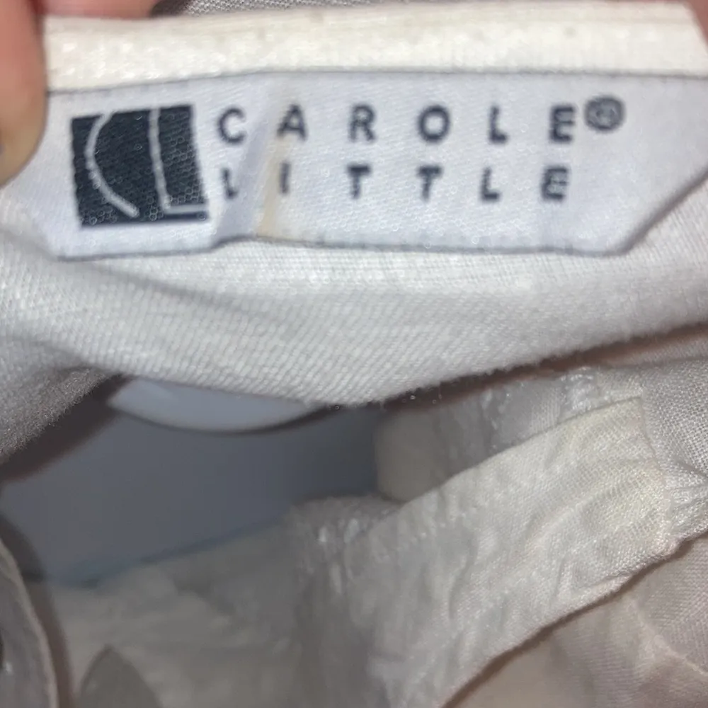 Cream Off White Carole Little Irish Linen Tunic Size 4 - Image 10