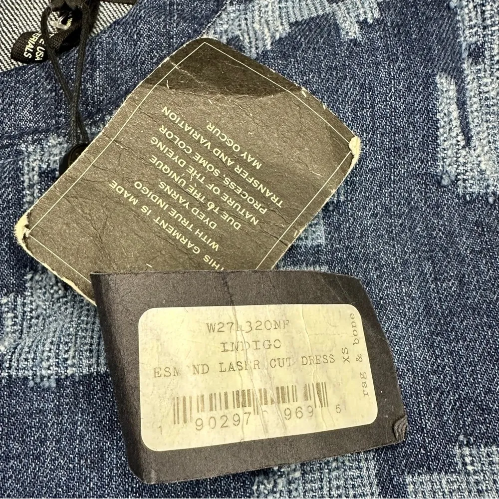 NWT Rag & Bone Indigo Esmond Laser Cut Dress XS - Image 7