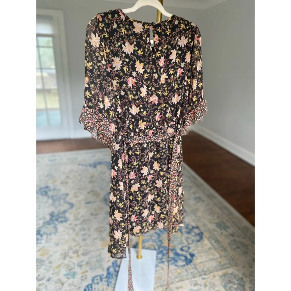 Lauren Conrad Ditsy Floral Mini Dress Autumn Coquette Cottagecore - Image 4